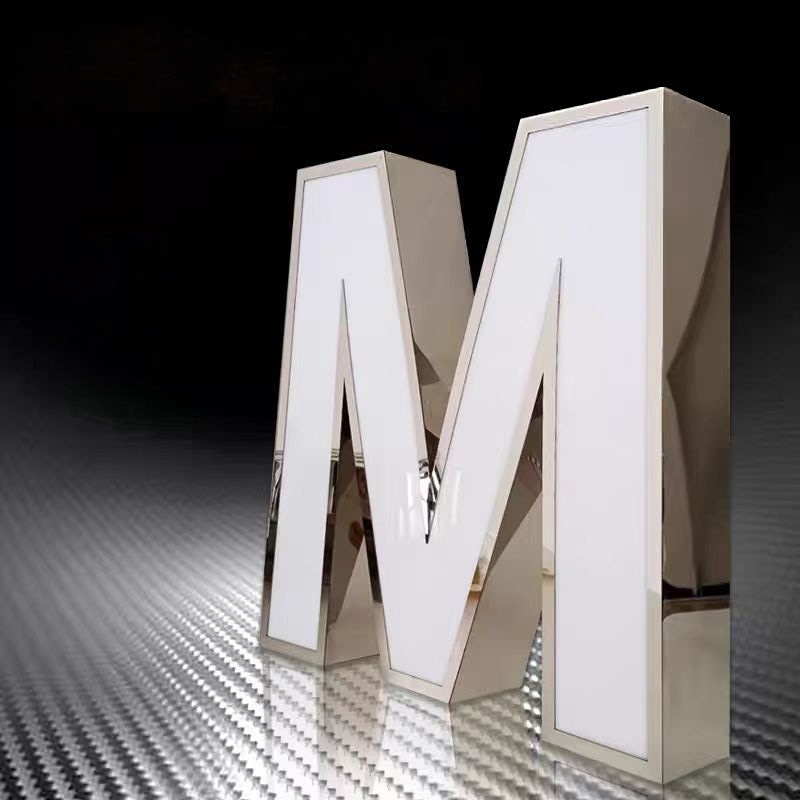 LED Front & Back Lit Illuminated Letters (Top & Bottom Cover Structure)