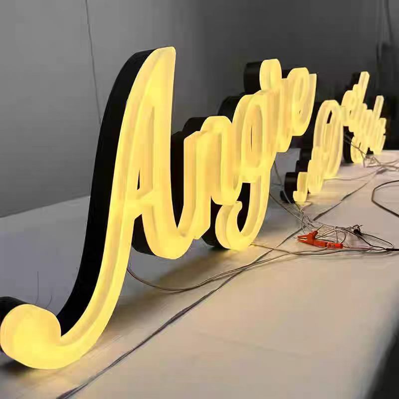 LED Borderless Stainless Steel Illuminated Letters