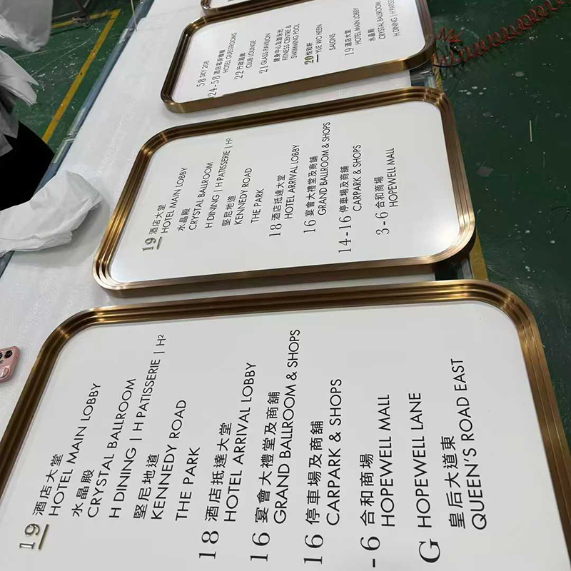 Metal Precision Logo Signs