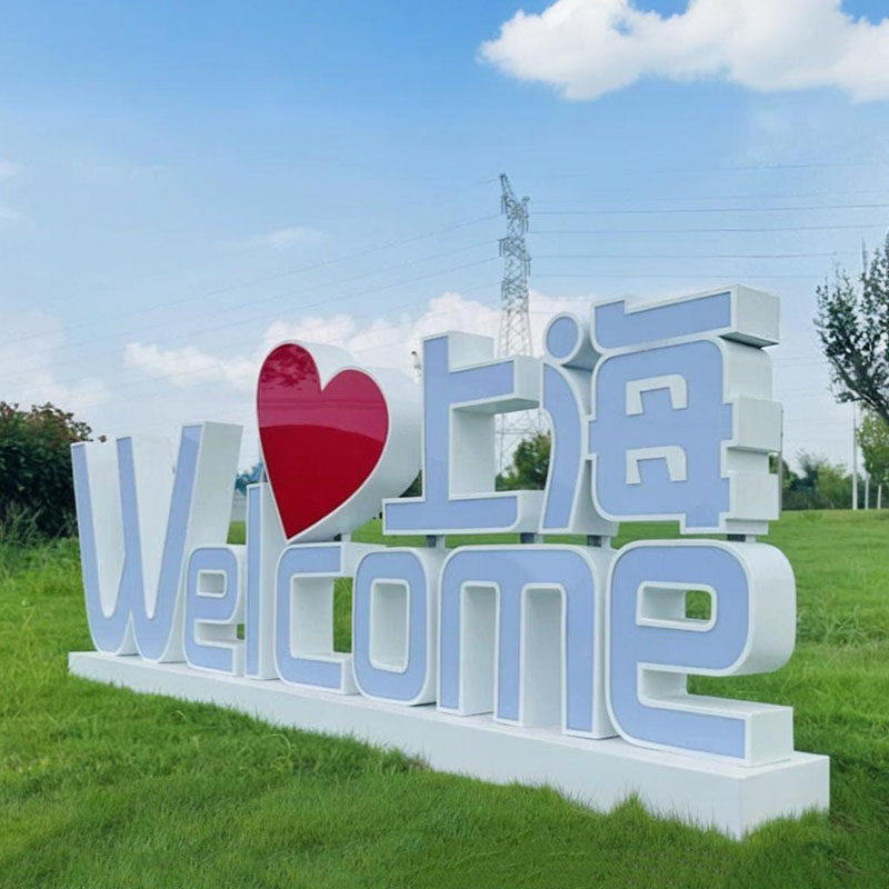Outdoor 3D Landscape Letters